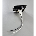HEITRONIC Indbygningsspot DL7801, FIRKANTET, GU10 & GU5.3, LED maks. 8W, IP20, drejelig, sort