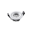HEITRONIC Downlight DL6808 rund IP54, hvid d�mpbar