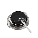 HEITRONIC LED Indbygningsspot DL7202, �82mm, 110�, 5W, 3000K, 380lm, IP20, drejelig, nikkel