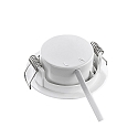 LED Recessed spot DL7202, �82mm, 38�, 5W, 3000K, 380lm, IP44, white