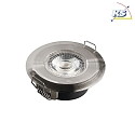 HEITRONIC LED Recessed spot DL7202, 82mm, 38, 5W, 3000K, 380lm, IP44, nickel