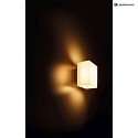 HEITRONIC LED Wall luminaire BALI Outdoor luminaire, square, 12,5W, 3000K, 700lm, IP54, white