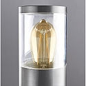 HEITRONIC Floor lamp NAXOS Path light, 49cm, E27, IP44, stainless steel