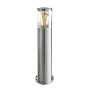 HEITRONIC Floor lamp NAXOS Path light, 49cm, E27, IP44, stainless steel