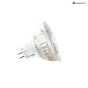 HEITRONIC LED Lamp MR16, 38, GU5,3, 12V AC/DC, 5W, 3000K, 380lm