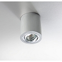 Overflademonterede spotlight ADL9001, rund, GU10, IP20, 25� drejelig, b�rstet aluminum