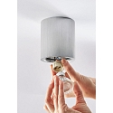 Overflademonterede spotlight ADL9001, rund, GU10, IP20, 25� drejelig, b�rstet aluminum