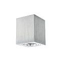 Overflademonterede spotlight ADL9001, firkantet, GU10, IP20, 25� drejelig, b�rstet aluminum