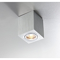 Overflademonterede spotlight ADL9001, firkantet, GU10, IP20, 25� drejelig, b�rstet aluminum