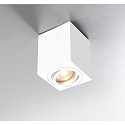 HEITRONIC Overflademonterede spotlight ADL9001, firkantet, GU10, IP20, 25� drejelig, hvid