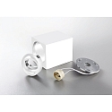 HEITRONIC Overflademonterede spotlight ADL9001, firkantet, GU10, IP20, 25� drejelig, hvid