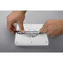 HEITRONIC Overfladearmatur SELESTO justerbar IP20, hvid d�mpbar