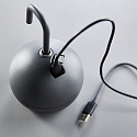 HEITRONIC Batteri bordlampe PHERA med batteri, med touch-d�mper IP54, antracit d�mpbar