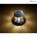 HEITRONIC Standerlampe GOMERA rund IP65, antracit, opal 