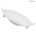 HEITRONIC ceiling recessed luminaire LE MANS round IP44, white dimmable