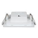 HEITRONIC Indbygnings loftlampe LE MANS firkantet IP44, hvid d�mpbar
