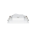 HEITRONIC Indbygnings loftlampe LE MANS firkantet IP44, hvid d�mpbar