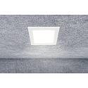 HEITRONIC Indbygnings loftlampe LE MANS firkantet IP44, hvid d�mpbar