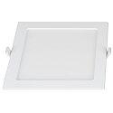 Indbygnings loftlampe LE MANS firkantet IP44, hvid d�mpbar