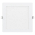 HEITRONIC Indbygnings loftlampe LE MANS firkantet IP44, hvid d�mpbar