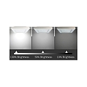 HEITRONIC Indbygnings loftlampe LE MANS firkantet IP44, hvid d�mpbar