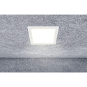 HEITRONIC Indbygnings loftlampe LE MANS firkantet IP44, hvid d�mpbar