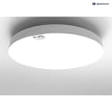 HEITRONIC surface / recessed luminaire ALLROUNDER with sensor, CCT Switch, multipower, on/off IP20, white 