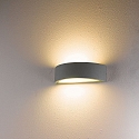 HEITRONIC Udendørs wall luminaire HOJA up / down E27 IP54, pulverlakeret, hvid 