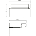 HEITRONIC outdoor wall luminaire ARONA rotatable, vertacal IP54, anthracite 
