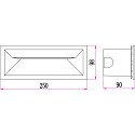 HEITRONIC Udend�rs indbygningslampe MURANO IP65, antracit 