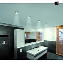 Helestra LED Ceiling luminaire OSO LED Bathroom luminaire, square, IP44, aluminum matt