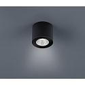 LED Loftlampe OSO LED Lampe til bad, rund, IP44, sort matt