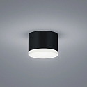 Loftlampe PALA IP30, satin, sort mat d�mpbar
