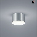 Helestra LED Ceiling luminaire PALA LED Bathroom luminaire, IP30, aluminum matt
