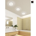 Helestra LED Ceiling luminaire LIV 20 LED Bathroom luminaire, IP30, white matt