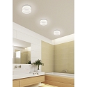 Helestra bath luminaire LIV 20 ring shape IP30, black matt dimmable