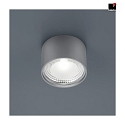 Helestra LED Ceiling luminaire KARI LED, round, IP30, nickel matt
