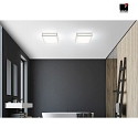 Helestra LED Ceiling luminaire ZELO 30 LED Bathroom luminaire, IP44, chrome