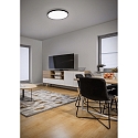 LED Loftlampe RACK LED, firkantet, IP20, sort matt