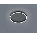 LED Loftlampe SONA LED, rund, IP20, sort matt
