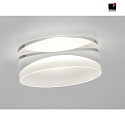 Helestra LED Ceiling recessed luminaire SKA LED, IP20, glass partially satined