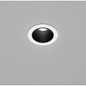 LED Loftindbygningslampe PIC LED, rund, 2700K, IP20, hvid / inde sort