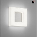 Helestra LED Wall/Ceiling luminaire COSI LED Bathroom luminaire, IP30, nickel matt