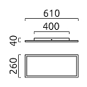 Helestra Loftlampe RACK IP20, satin, hvid mat d�mpbar