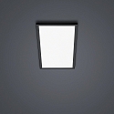Loftlampe RACK IP20, satin, sort mat d�mpbar