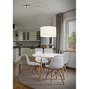 Helestra Pendant luminaire CERTO 2, E27, IP20, chrome / white