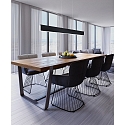 Helestra LED Pendant luminaire NEX LED, IP20, black matt