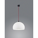 Pendel DORO E27 IP20, r�d, sort mat, hvid