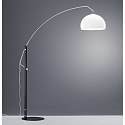 Standerlampe DORO, E27, IP20, sort matt-chrom