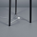 Helestra Standerlampe CERTO, E27, IP20, sort anodiseret - chrom / antracit